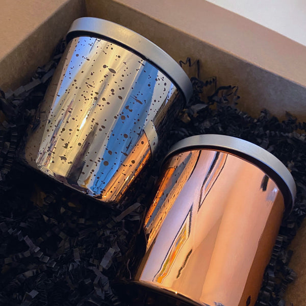 Limited Edition Candles: Mirror Metallic Vessels