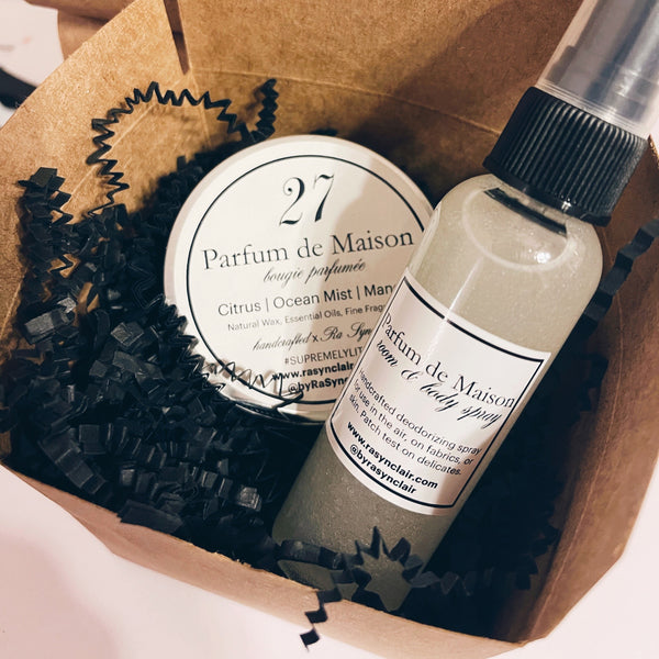 The Mini Gift Set: 2oz. Scented Candle & Room Spray